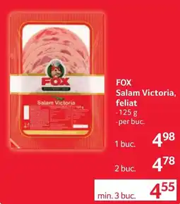 Selgros Fox salam victoria, feliat Ofertă