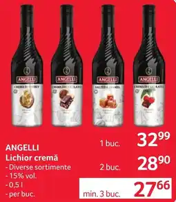 Selgros Angelli lichior cremă Ofertă