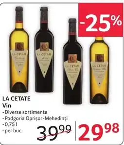Selgros La Cetate Vin Ofertă