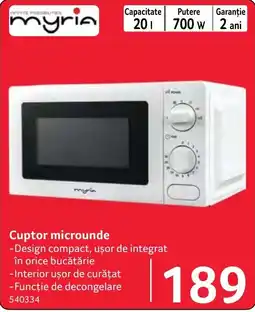 Selgros Myria Cuptor microunde Ofertă