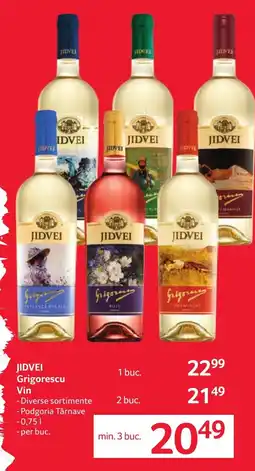 Selgros Jidvei Grigorescu Vin Ofertă