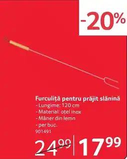 Selgros Furculiță pentru prăjit slănină Ofertă