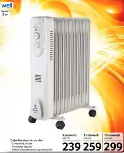 Selgros Well calorifer electric cu ulei Ofertă