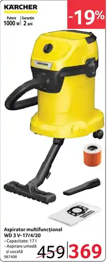 Selgros Karcher aspirator multifunctional wd 3 v-17/4/20 Ofertă