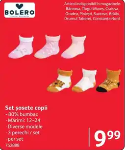 Selgros Bolero set șosete copii Ofertă