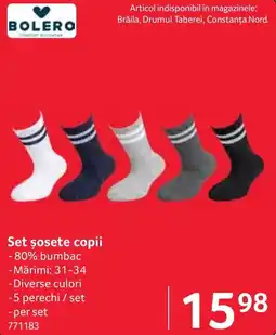 Selgros Bolero set șosete copii Ofertă