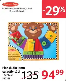Selgros melissa & doug planșă din lemn cu activități Ofertă