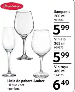 Selgros Linia de pahare Amber Ofertă