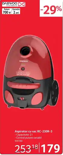 Selgros Daewoo aspirator cu sac rc-230r-3 Ofertă