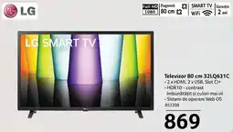 Selgros Lg smart tv 80 cm 32lq631c Ofertă