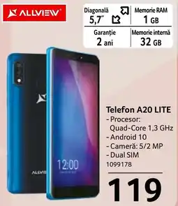 Selgros Allview Telefon A20 LITE Ofertă