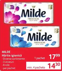 Selgros Milde hârtie igienică Ofertă