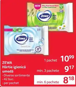 Selgros Zewa Hartie igienica umeda Ofertă
