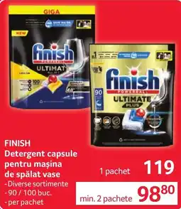 Selgros Finish detergent capsule pentru mașina de spălat vase Ofertă
