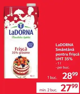 Selgros Ladorna smântână pentru frișcă uht 35% Ofertă