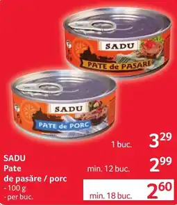 Selgros Sadu pate de pasare / porc Ofertă