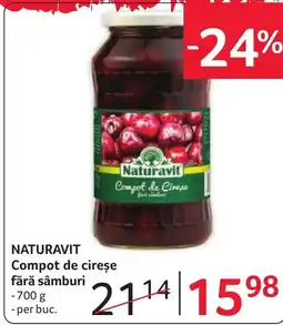 Selgros Naturavit compot de cireșe fără sâmburi Ofertă