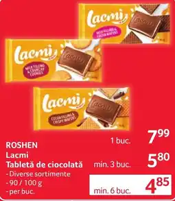 Selgros Roshen Lacmi Tableta de ciocolata Ofertă