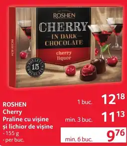 Selgros Roshen cherry praline cu vișine și lichior de vișine Ofertă