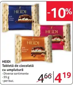 Selgros Heidi tabletă de ciocolată cu umplutură Ofertă