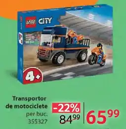 Selgros lego city transportor de motociclete Ofertă
