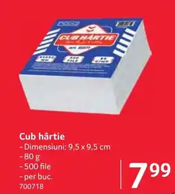 Selgros Cub hârtie Ofertă