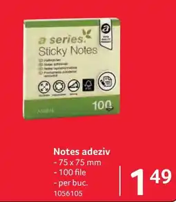 Selgros a series sticky notes Ofertă