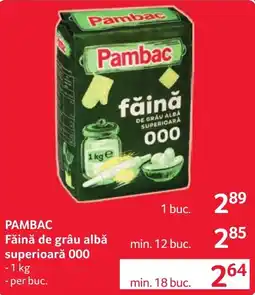 Selgros Pambac făină de grâu albă superioară 000 Ofertă