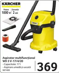 Selgros Karcher aspirator multifuncțional wd 3 v-17/4/20 Ofertă