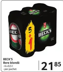 Selgros Beck's bere blondă Ofertă