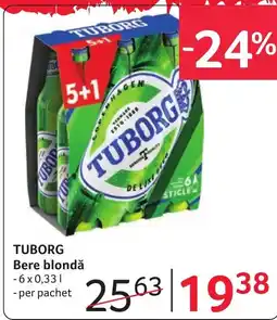 Selgros Tuborg bere blondă Ofertă