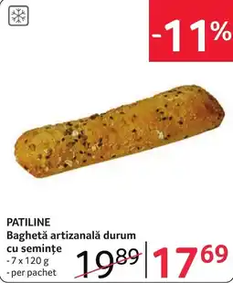 Selgros Patiline baghetă artizanală durum cu semințe Ofertă