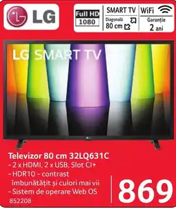 Selgros Lg televizor 80 cm 32lq631c Ofertă
