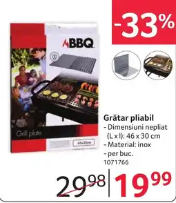 Selgros BBQ Grătar pliabil Ofertă