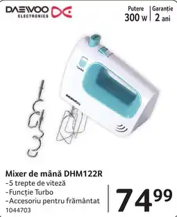 Selgros Daewoo mixer de mână DHM122R Ofertă