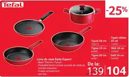Selgros Tefal linia de vase daily expert Ofertă