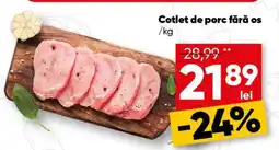 PROFI Cotlet de porc fără os Ofertă