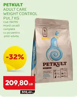 Animax Petkult adult care weight control Ofertă