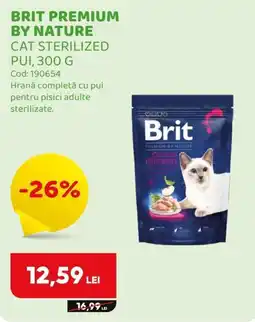 Animax Brit premium by nature cat sterilized pui Ofertă