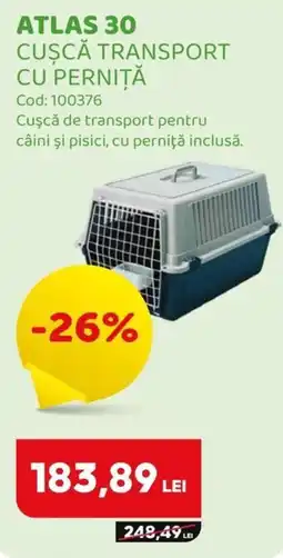 Animax Atlas 30 cușcă transport cu perniță Ofertă