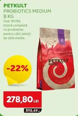 Animax Petkult probiotics medium Ofertă