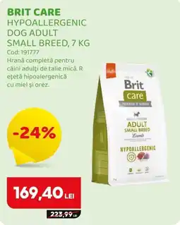 Animax Brit care hypoallergenic dog adult small breed Ofertă