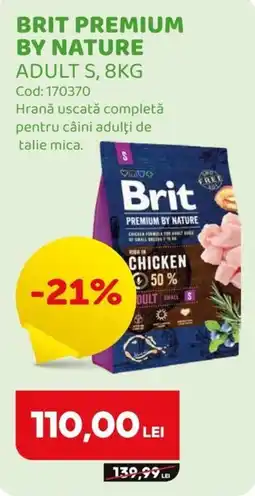 Animax Brit premium by nature adult s Ofertă