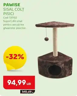 Animax Pawise sisal colț pisici Ofertă
