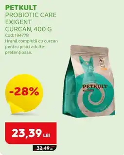 Animax Petkult probiotic care exigent curcan Ofertă