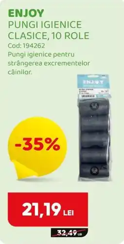 Animax Enjoy pungi igienice clasice Ofertă
