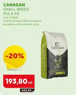 Animax Canagan small breed pui Ofertă