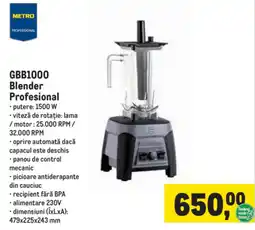 Metro Metro profesional blender profesional Ofertă