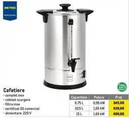 Metro Metro professional cafetiere Ofertă