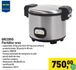 Metro Metro Professional Fierbător orez Ofertă